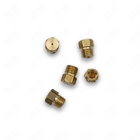 JEU D'INJECTEURS, GICLEURS GAZ BUTANE PROPANE UNIVERSEL DIAM. 6MM FOUR, CUISINIÈRE - 00537505