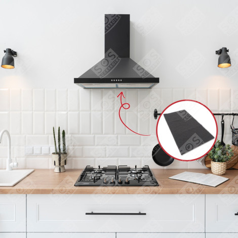 FILTRE CHARBON (À L'UNITÉ) 530X285X10 MM D'ORIGINE HOTTE - 74X1411