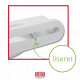 POIGNÉE AVEC LISERET FRIGO, RÉFRIGÉRATEUR, CONGÉLATEUR - 481246268876