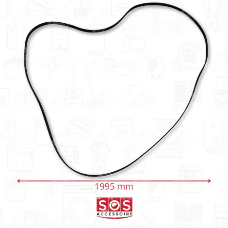 COURROIE 1995H7 SÈCHE-LINGE - 00650499, 9000431719