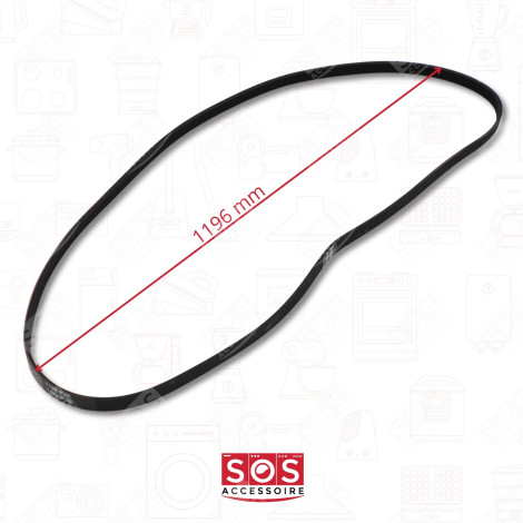 COURROIE 1196J5 MACHINE À LAVER, LAVE-LINGE - 55X8338, 5PJ1196EL