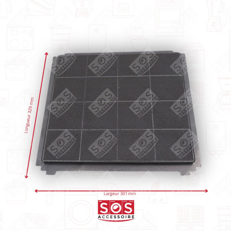 KIT FILTRES À CHARBON 330X300MM ET 1 FILTRE 267X98MM HOTTE - AFFCAF203