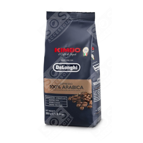 CAFÉ EN GRAINS KIMBO ARABICA 250G CAFETIÈRE, MACHINE À CAFÉ - DELONGHI