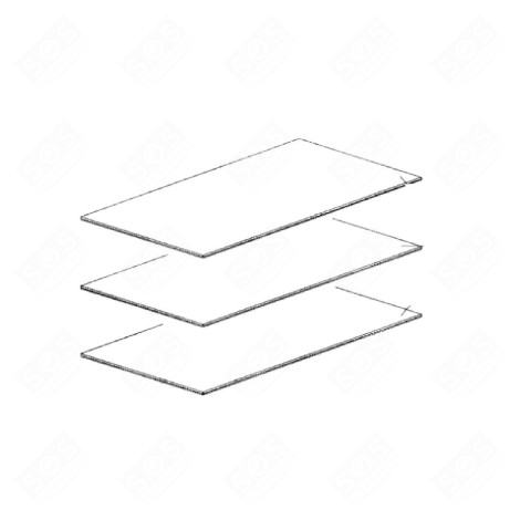 CLAYETTE VERRE FRIGO, RÉFRIGÉRATEUR, CONGÉLATEUR - 482000019085