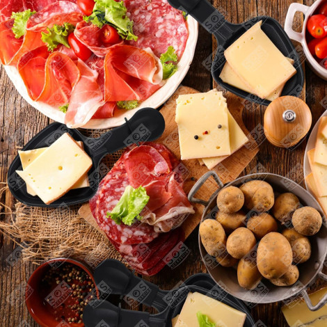 LOT DE 7 COUPELLES À RACLETTE RACLETTE, GRIL, WOK - AS306002