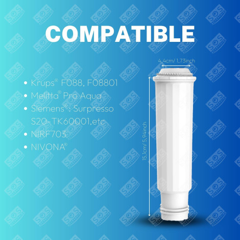 LOT DE 6 FILTRES À EAU CLARIS TZ60003 CAFETIÈRE, MACHINE À CAFÉ - 00461732, 9000849514