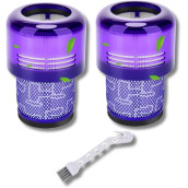 Lot de 2 Filtres Hepa compatible V11 V12 V15 avec brosse de nettoyage