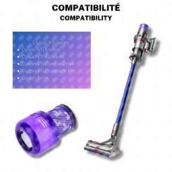 Lot de 9 Filtres Hepa compatible V11 V12 V15 avec brosse de nettoyage