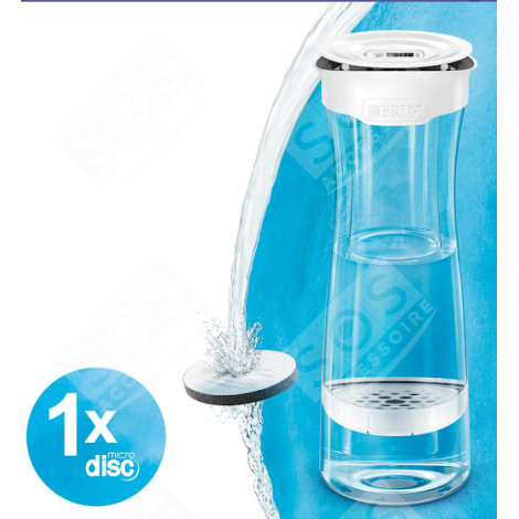 BOUTEILLE FILTRANTE BLANCHE GRAPHITE 1.3L D'ORIGINE BOUILLOIRE, CARAFE - 1020115