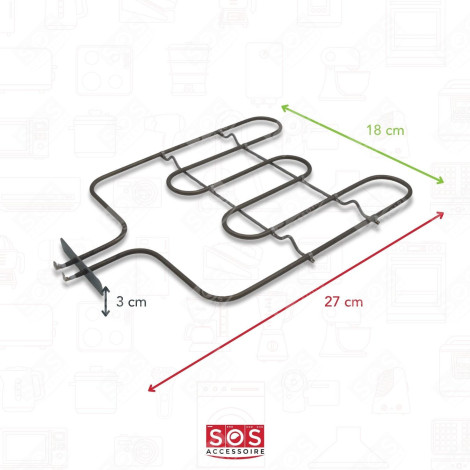 RÉSISTANCE SOLE 1530W FOUR, CUISINIÈRE - 44003315