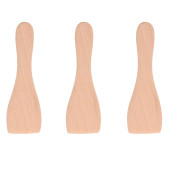 Lot de 3 pelles en bois pour Poêlon, spatules raclette 