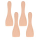 LOT DE 4 PELLES EN BOIS POUR POÊLON, SPATULES RACLETTE  RACLETTE, GRIL, WOK - AS306003