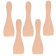 LOT DE 5 PELLES EN BOIS POUR POÊLON, SPATULES RACLETTE  RACLETTE, GRIL, WOK - AS306003