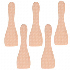 Lot de 5 pelles en bois pour Poêlon, spatules raclette 
