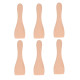 LOT DE 6 PELLES EN BOIS POUR POÊLON, SPATULES RACLETTE  RACLETTE, GRIL, WOK - AS306003