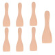 LOT DE 7 PELLES EN BOIS POUR POÊLON, SPATULES RACLETTE  RACLETTE, GRIL, WOK - AS306003