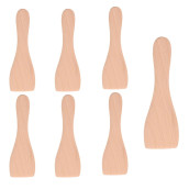 Lot de 7 pelles en bois pour Poêlon, spatules raclette  Lot de 7 pelles en bois pour Poêlon, spatules raclette