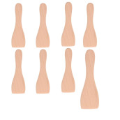 Lot de 8 pelles en bois pour Poêlon, spatules raclette  Lot de 8 pelles en bois pour Poêlon, spatules raclette