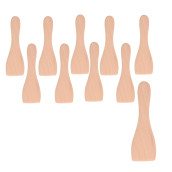 Lot de 10 pelles en bois pour Poêlon, spatules raclette  Lot de 10 pelles en bois pour Poêlon, spatules raclette