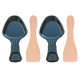 LOT DE 2 COUPELLES À RACLETTE ET 2 PELLES EN BOIS POUR POÊLON, SPATULE RACLETTE RACLETTE, GRIL, WOK - AS306001, AS306003