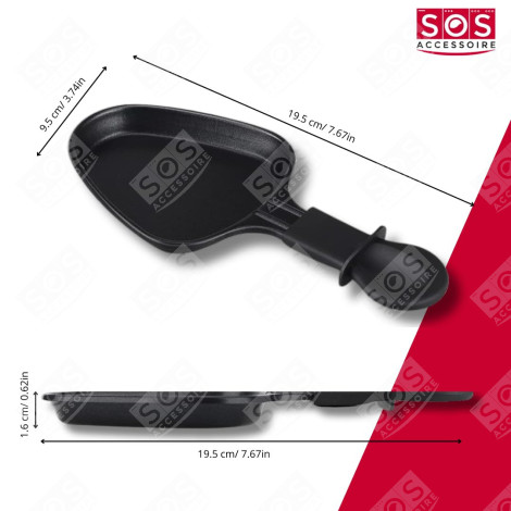 LOT DE 9 COUPELLES À RACLETTE ET 9 PELLES EN BOIS POUR POÊLON, SPATULE RACLETTE RACLETTE, GRIL, WOK - AS306001, AS306003