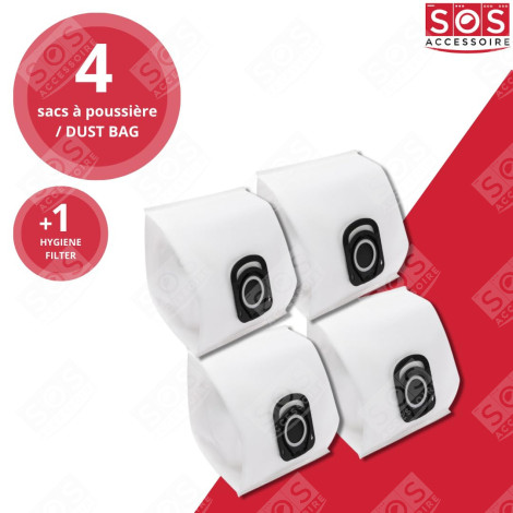 BOÎTE DE 4 SACS + 1 FILTRE HYGIENE+ ASPIRATEUR - ZR200520