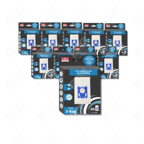 LOT DE 10 BOÎTES DE 4 SACS TYPE S-BAG  ASPIRATEUR - 9001684589