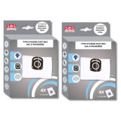 Lot de 2 boîtes de 4 sacs + 1 filtre HYGIENE+