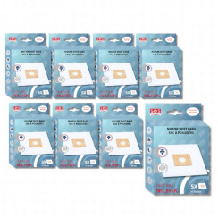 Lot de 8 boîtes de 5 sacs avec 1 pre filtre COUPE/COMPACT/GO/FORCE