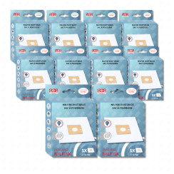 Lot de 10 boîtes de 5 sacs avec 1 pre filtre COUPE/COMPACT/GO/FORCE