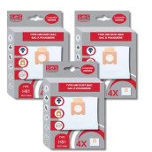 Lot de 3 boîtes de 4 sacs microfibre H81