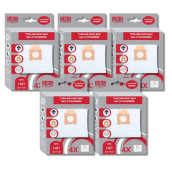 Lot de 5 boîtes de 4 sacs microfibre H81