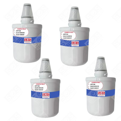 LOT DE 4 FILTRES À EAU AQUAPURE / APP100 FRIGO, RÉFRIGÉRATEUR, CONGÉLATEUR - 484000000513, DA29-00003G
