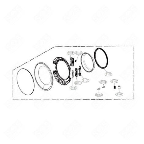 HUBLOT COMPLET SÈCHE-LINGE - ADC76086417, ADC76086429