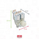 ELECTROVANNE 3 VOIES 90° COMPATIBLE MACHINE À LAVER, LAVE-LINGE - 1881620, 1678012