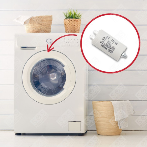 CONDENSATEUR 20 MF 450V UNIVERSEL MACHINE À LAVER, LAVE-LINGE - 481981729153