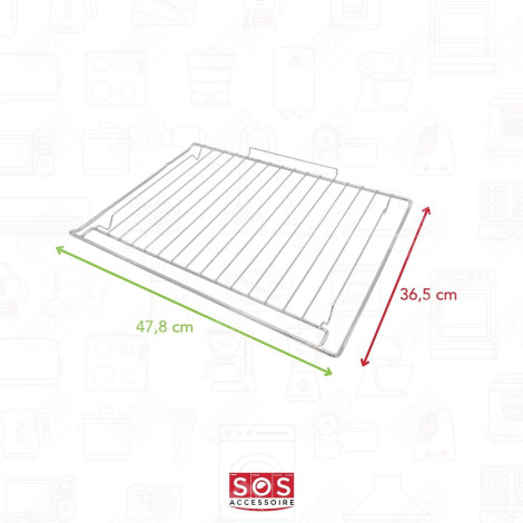 GRILLE  478.5 X 365 MM FOUR, CUISINIÈRE - 481010828296, C00526696