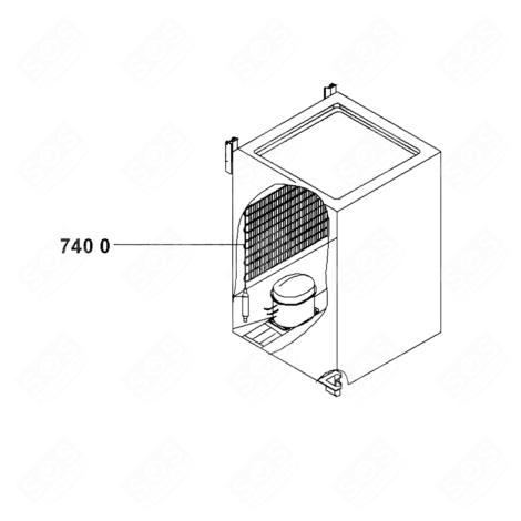 CONDENSEUR (REPÈRE 7400) FRIGO, RÉFRIGÉRATEUR, CONGÉLATEUR - 481951148681