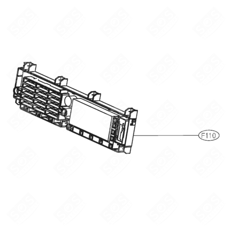 PLATINE D'AFFICHAGE (REPÈRE F110) MACHINE À LAVER, LAVE-LINGE - EBR78597001