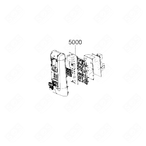 PLATINE CONTROLE PCBA FOUR MICRO-ONDES - 482000008064