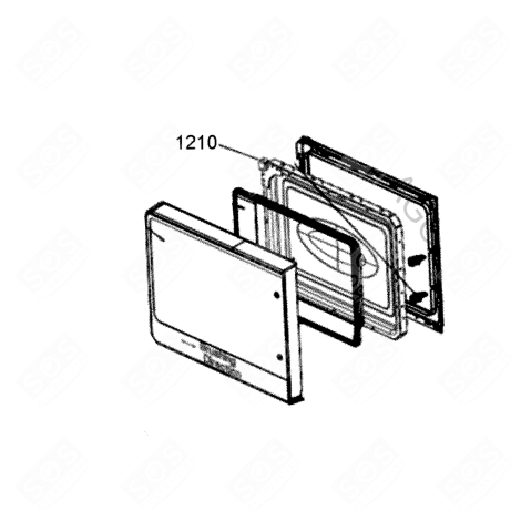 CONTRE-PORTE ASSY FOUR MICRO-ONDES - 482000014323
