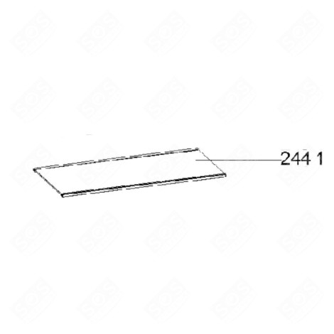 CLAYETTE VERRE AVEC PROFILS FRIGO, RÉFRIGÉRATEUR, CONGÉLATEUR - 488000522980, C00522980 