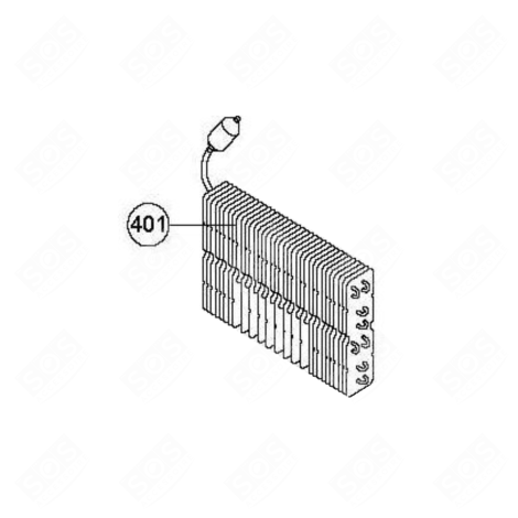 EVAPORATEUR FRIGO, RÉFRIGÉRATEUR, CONGÉLATEUR - 482000096464