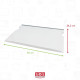 CLAYETTE, ÉTAGÈRE VERRE COMPLÈTE  480X342 MM FRIGO, RÉFRIGÉRATEUR, CONGÉLATEUR - 009293882