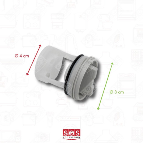 BOUCHON DE FILTRE MACHINE À LAVER, LAVE-LINGE - 42065252, 32008162