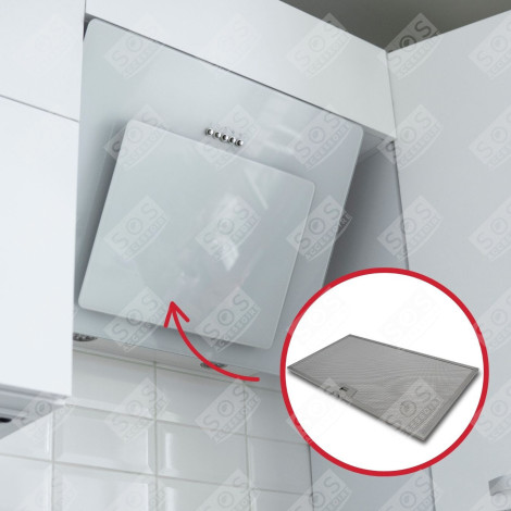 FILTRE MÉTALLIQUE 506X300 MM HOTTE - 4055135349, 133.0184.490