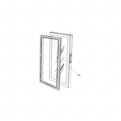 PORTE FRIGO, RÉFRIGÉRATEUR, CONGÉLATEUR - 482000098011