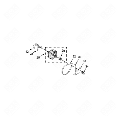 AGRAPHE MOTEUR (REPÈRE B012) MACHINE À LAVER, LAVE-LINGE - 482000098059