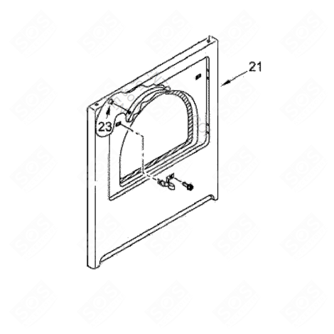 PANNEAU AVANT MACHINE À LAVER, LAVE-LINGE - 482000098065