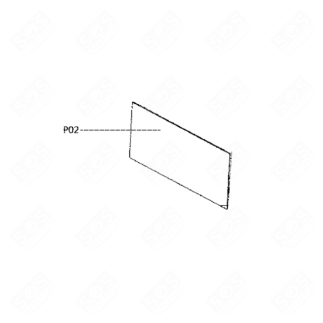VITRE DE PORTE FOUR MICRO-ONDES - 482000097155